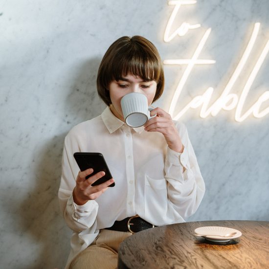 Woman Drinking Coffee | New Cafés in Hong Kong | Nest Property