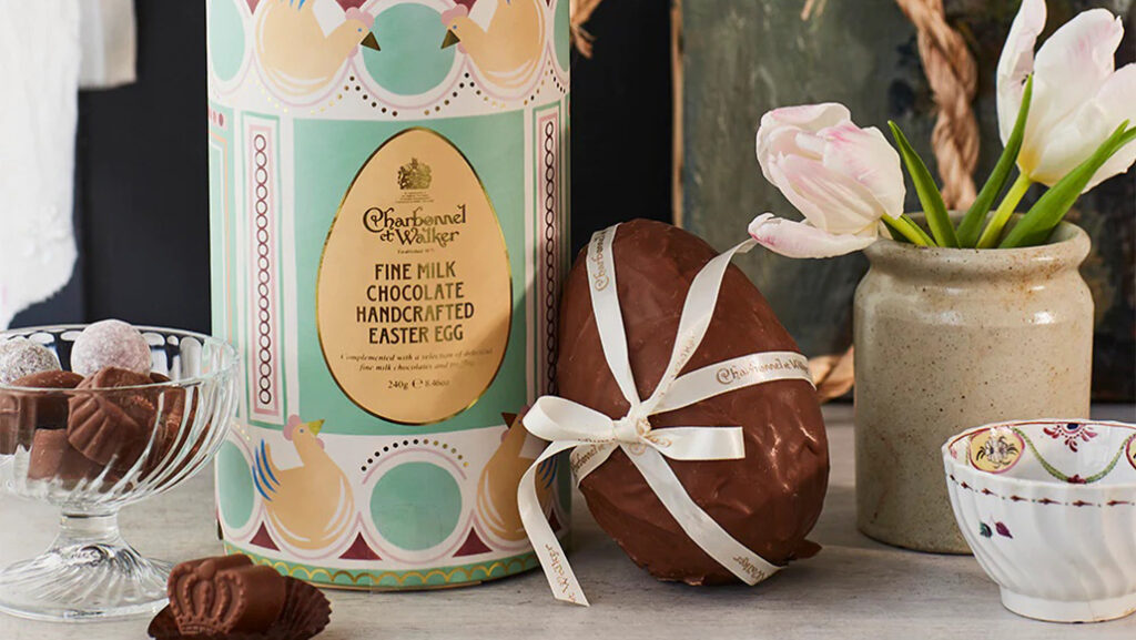 Easter egg chocolate gift box.